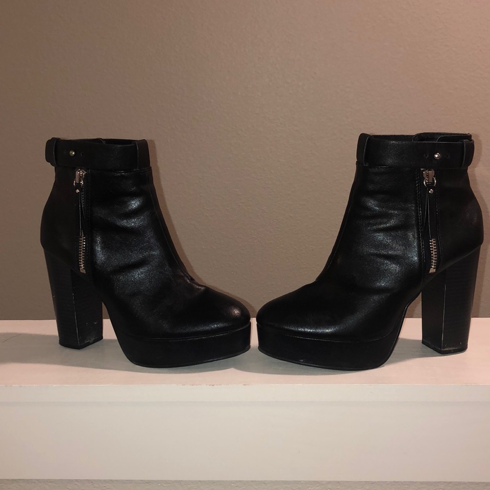 Black High Heel Boots